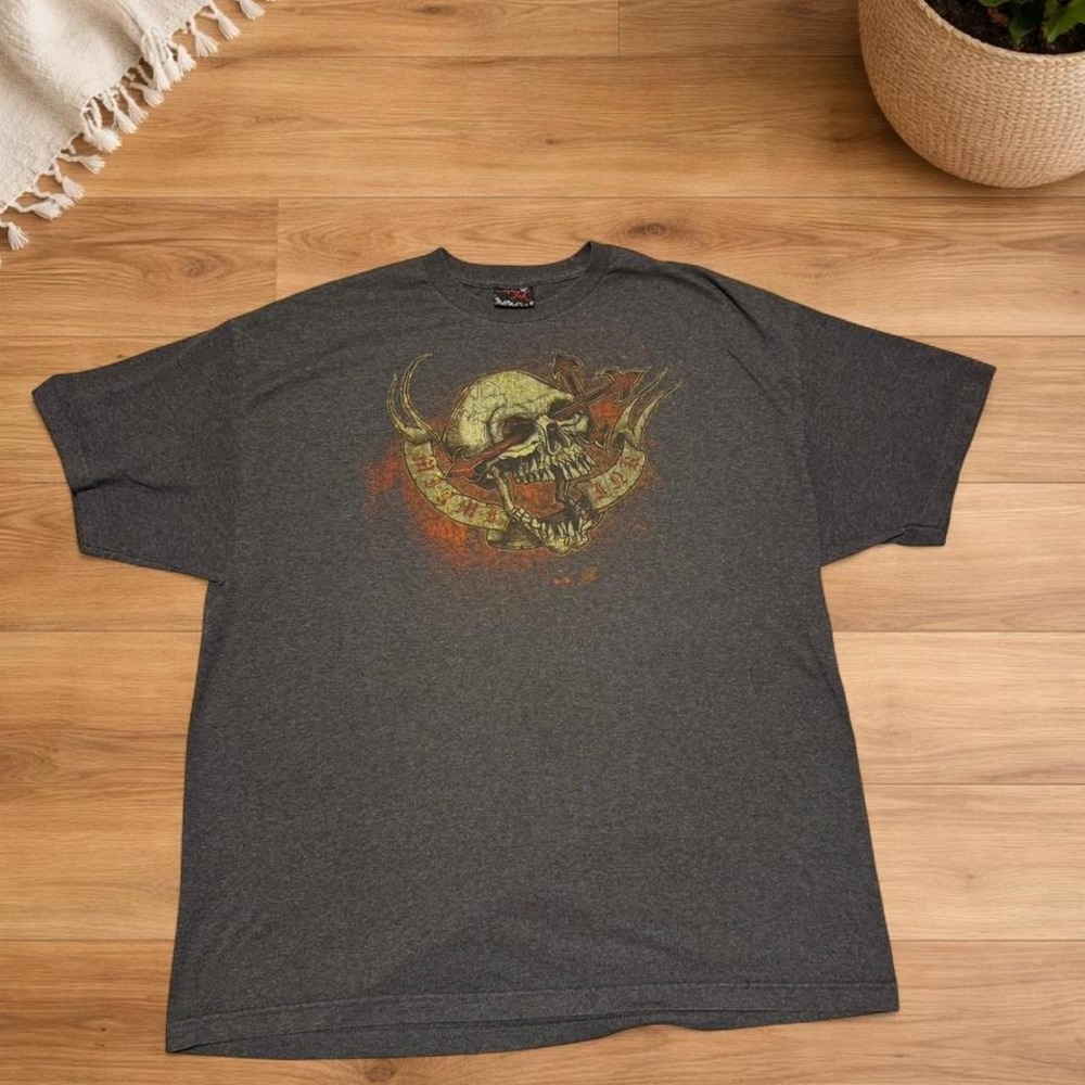 2006 Miami Ink Skull Y2K Graphic Size XL